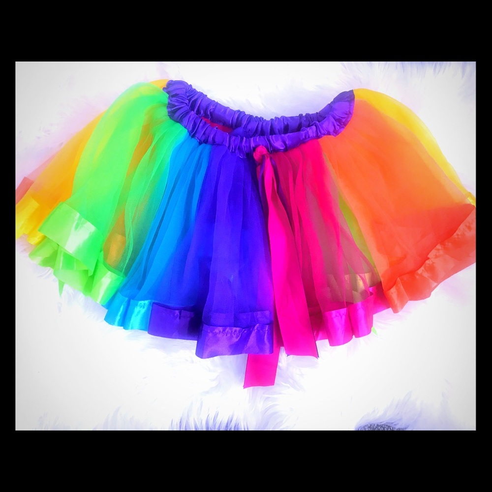 Girls multi color tutu